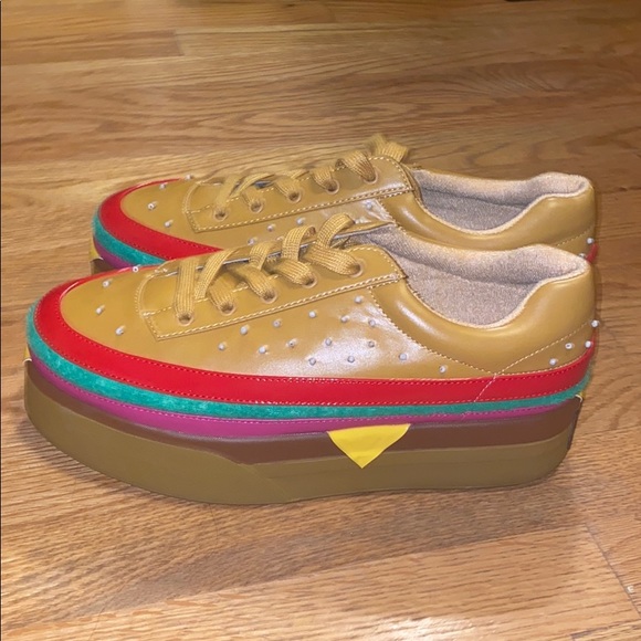 Dolls Kill Shoes - Dollskill platform burger sneakers